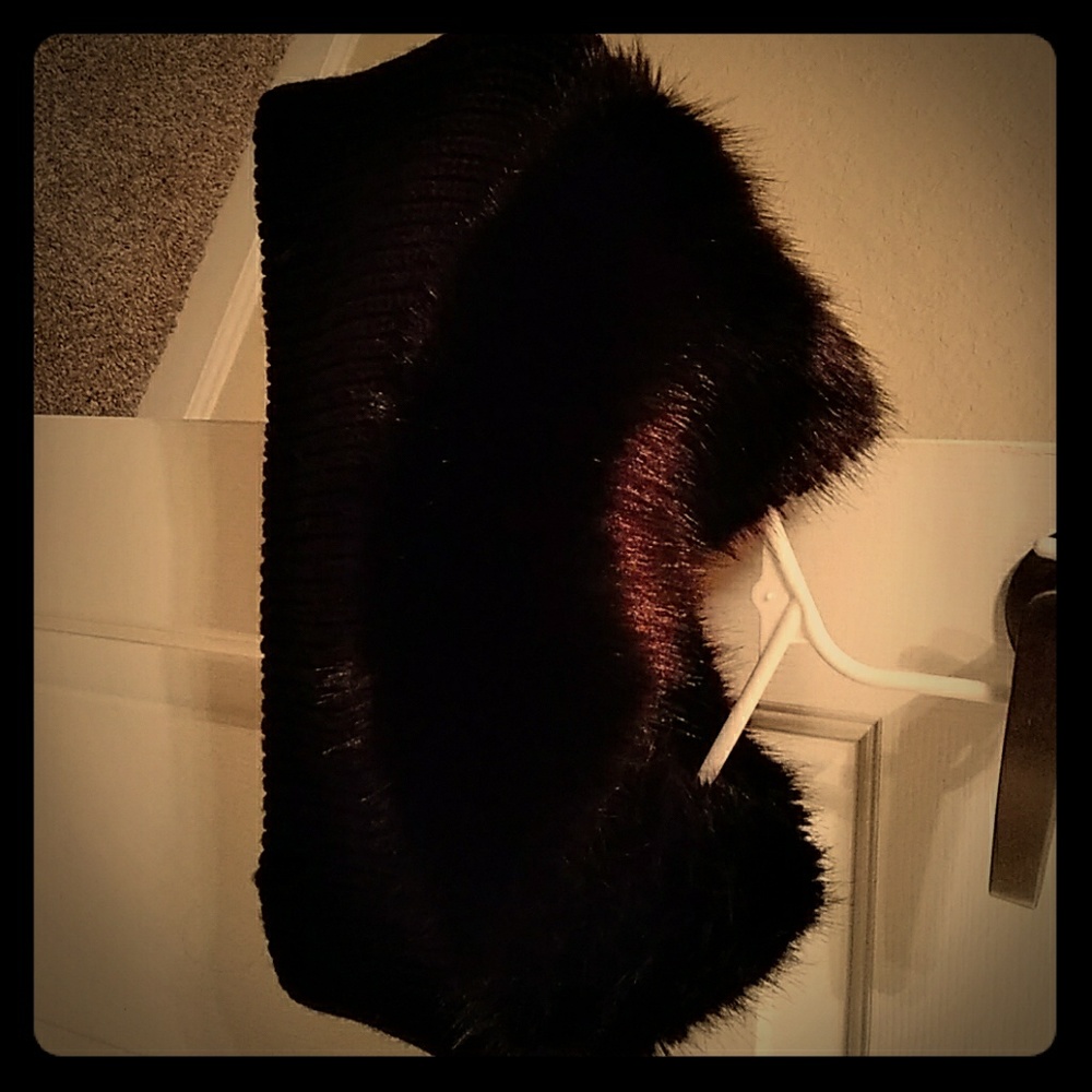 Faux fur neck wrap